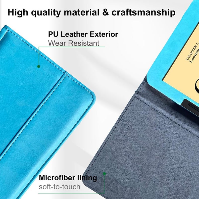 AFesar Case for Nook Glowlight Plus 7.8 Inch 2019 Release BNRV700 Model Protective Cover Shell Cases (Sky Blue, for Nook Glowlight Plus 7.8"-inch(Model:BNRV700)) - Image 4